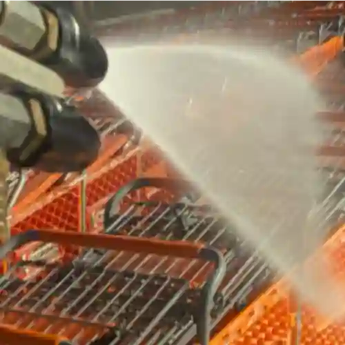 Grocery Cart Washing