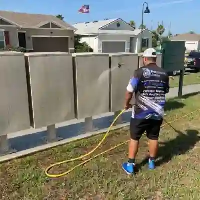 PCA Washing proper pressure washing mailbox cluster in Central Florida, Polk, Orange and Osceola Counties