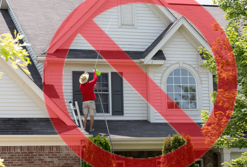 Couldn’t I just pressure wash my home myself?